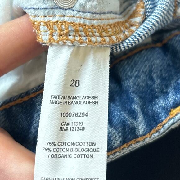 Dynamite Claudia Jeans Size 28 Hi Rise Mom Jean Medium Wash Ripped Distressed - Picture 4 of 10